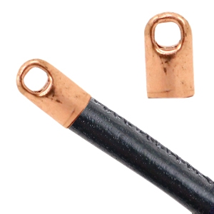 Findings TQ metal end cap &Oslash;2.6mm Rose Gold (Nickel Free)