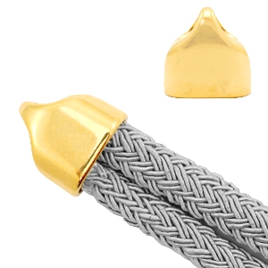DQ European metal end caps &Oslash;20x10mm Gold (nickel free)