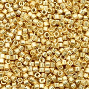 Miyuki beads delica's 11/0 Duracoat Galvanized Gold
