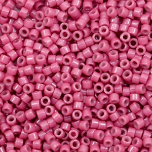 Miyuki beads delica's 11/0 Duracoat Opaque Dyed Pansy Rose