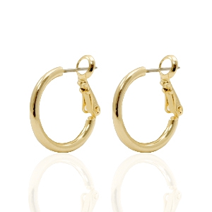 DQ metal findings creole earrings 18mm Gold 