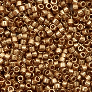 Miyuki beads delica's 11/0 Gold luster dark topaz DB-115