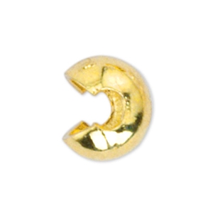 Beadalon Crimp Cover 4mm Gold