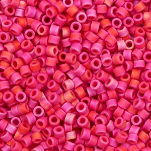 Miyuki beads delica's 11/0 Opaque Matte Luster Red DB-362