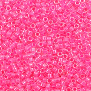 Miyuki beads delica's 11/0 Luminous Wild Strawberry Pink DB-2035