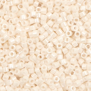 Miyuki beads delica's 11/0 Opaque Ceylon Bisque White DB-1530-1