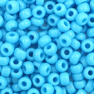 Miyuki seed beads 6/0 Opaque Turquoise Blue 6-413