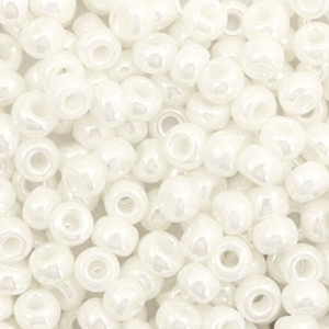 Miyuki seed beads 6/0 Ceylon Ivory Pearl 6-591