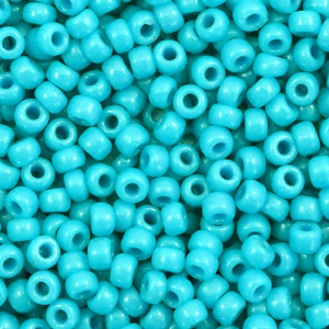 Miyuki seed beads 8/0 Duracoat Opaque Underwater Blue 8-4480