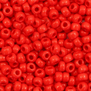 Miyuki seed beads 8/0 Opaque Red 8-408