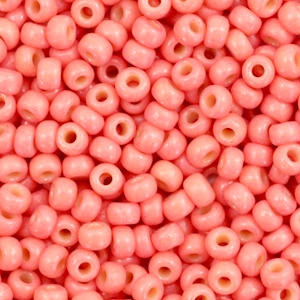 Miyuki seed beads 8/0 Duracoat Opaque Light Watermelon Pink 8-4464