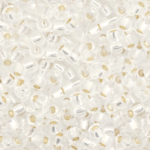 Miyuki seed beads 8/0 Silverlined Crystal 8-1