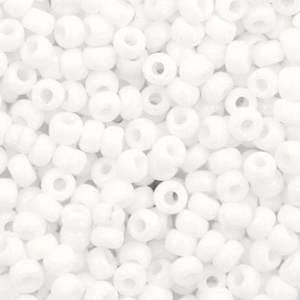 Miyuki seed beads 8/0 Opaque White 8-402