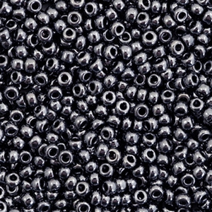 Miyuki seed beads 11/0 Metallic Gunmetal Black 11-451