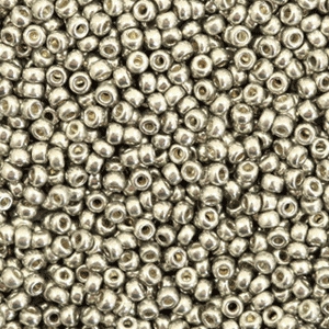 Miyuki seed beads 11/0 Duracoat Galvanized Light Pewter Silver 11-4221