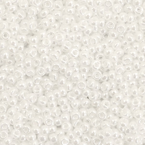 Miyuki seed beads 11/0 Ceylon White Pearl 11-528