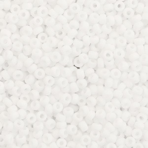 Miyuki seed beads 11/0 Matte White 11-402f