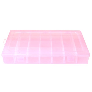 Jewellery display 28 compartment storage box Pink