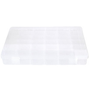 Jewellery display 36 compartment storage box Transparent