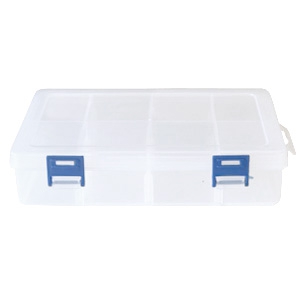 Jewellery display 8 compartment storage box Transparent
