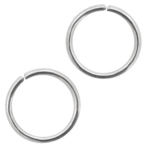 Stainless Steel findings jump ring 10mm Antique Silver