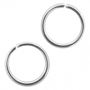 Stainless Steel findings jump ring 6mm Antique Silver