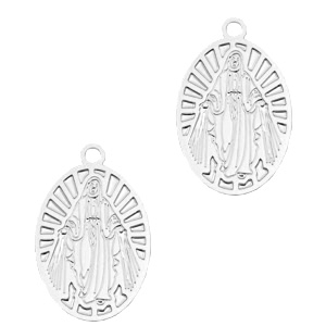 Bohemian charms Jesus Silver
