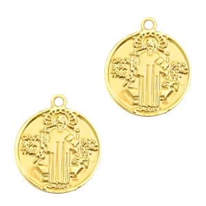 Bohemian charms Jesus Gold