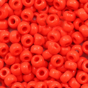 Miyuki seed beads 6/0 Opaque Vermilion Red 6-407