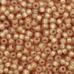Miyuki seed beads 8/0 Duracoat Silverlined Dyed Topaz Gold 8-4243