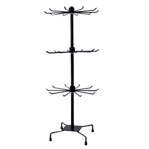 Jewellery display metal 3-layer Black