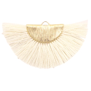 Tassels charm Gold-Off White