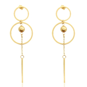 Stainless steel earrings Gold