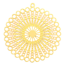 Bohemian charms round Gold (nickel free)