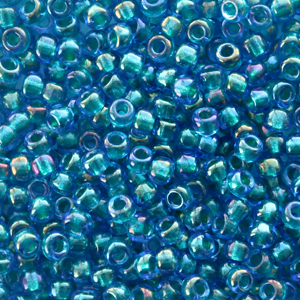 Miyuki seed beads 8/0 Fancy Lined Pacific Blue 8-3537