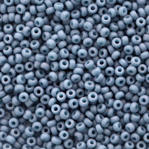 Miyuki seed beads 11/0 Opaque Matte Luster Light Denim Blue 11-2038