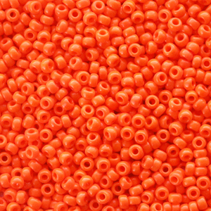 Miyuki seed beads 11/0 Opaque Orange 11-406
