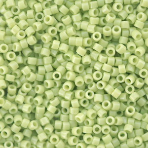 Miyuki beads delica's 11/0 Duracoat Opaque Dyed Fennel Green DB-2123