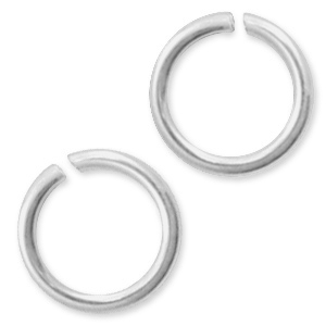 925 Silver findings jump rings 4mm Silver