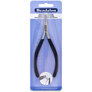 Beadalon Slim Line Chain Nose Pliers Black