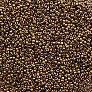 Miyuki seed beads 15/0 Metallic Dark Bronze 15-457