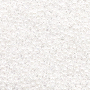 Miyuki seed beads 15/0 Ceylon White Pearl 15-420