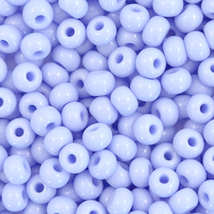 Preciosa glass seed beads 6/0-33000 Natural Opaque-Lavender Lilac
