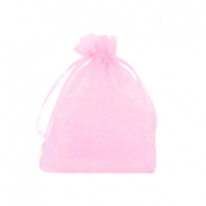 Jewellery organza bags 7x9cm Pink Rose
