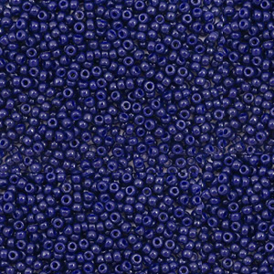 Miyuki seed beads 15/0 Duracoat Opaque Dyed Dark Navy Blue 15-4494