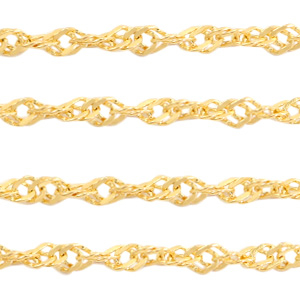 Stainless Steel findings weave belcher chain Gold