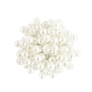 Clustered bead ornament White