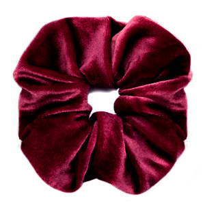 Scrunchie velvet hair tie Port Red