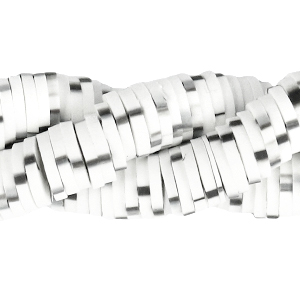 Katsuki beads 6mm Bright White-Black