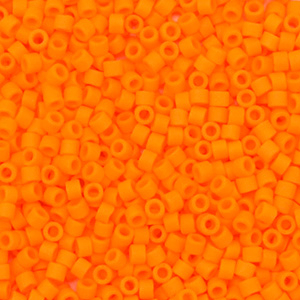 Miyuki beads delica's 11/0 Opaque Matte Mandarin Orange DB-1583